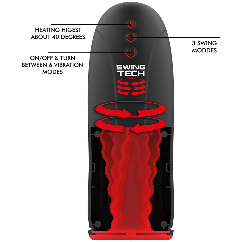 JAMYJOB - SWING - R HEATING EFFECT, SWING TECH AND VIBRATION MASTURBATOR - Toys "n" Us