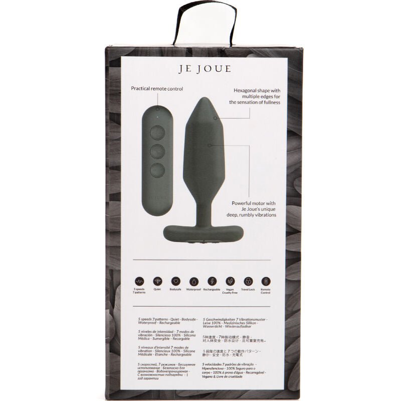 JE JOUE - ONYX ANAL PLUG VIBRATOR BLACK - Toys "n" Us