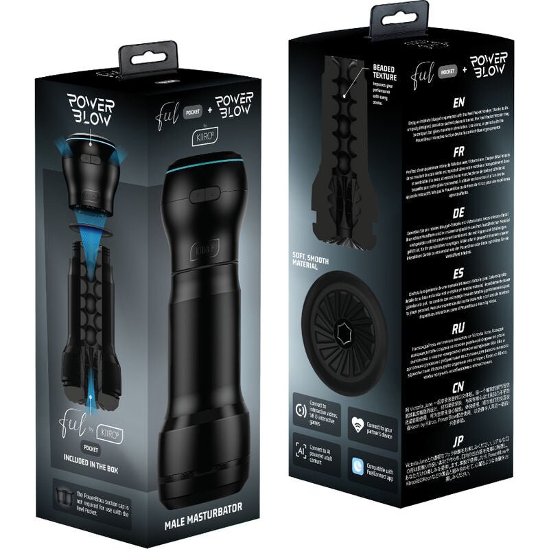 KIIROO - FEEL POCKET MALE MASTURBATOR + POWER BLOW - Toys "n" Us