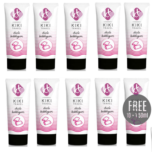 KIKÍ TRAVEL - GUM FLAVOR LUBRICANT 50ML 10 + 1 FREE - Toys "n" Us