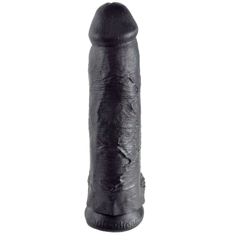 KING COCK - 12 DILDO PRETO COM BOLAS 30.48 CM - Toys "n" Us