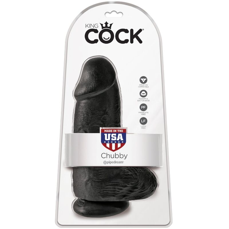 KING COCK - CHUBBY REALISTIC PENIS 23 CM BLACK - Toys "n" Us