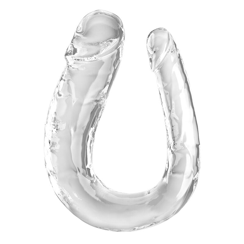 KING COCK - DOUBLE TROUBLE DOUBLE DILDO 44 CM CLEAR - Toys "n" Us