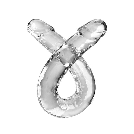 KING COCK - DOUBLE TROUBLE DOUBLE DILDO 46 CM CLEAR - Toys "n" Us