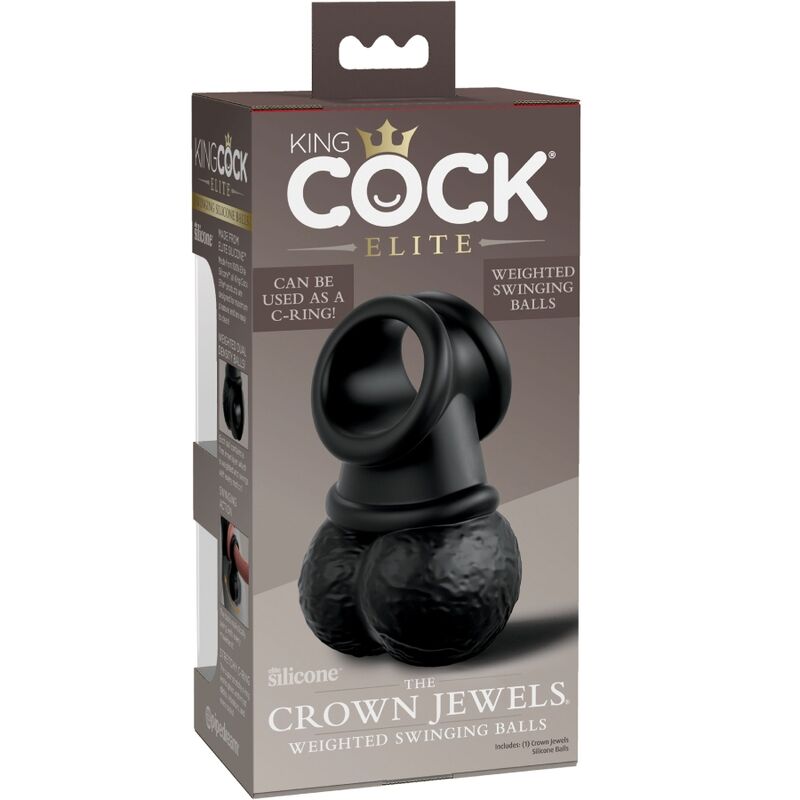 KING COCK - ELITE ANEL COM SILICONE DE TESTÍCULO - Toys "n" Us