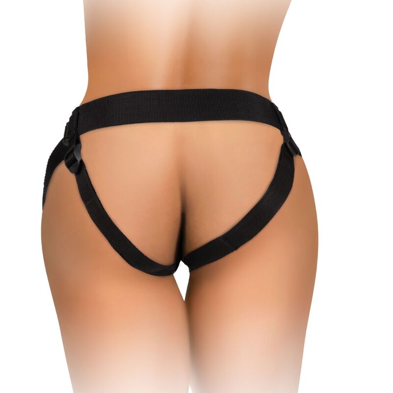 KING COCK - ELITE DELUXE ADJUSTABLE HARNESS KIT RING WITH TESTICLES & DILDO 20.3 CM - Toys "n" Us