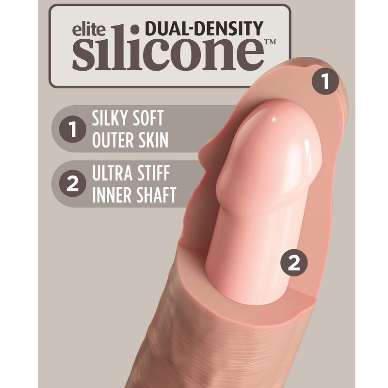 KING COCK - ELITE REALISTIC SILICONE DILDO 20.3 CM - Toys "n" Us