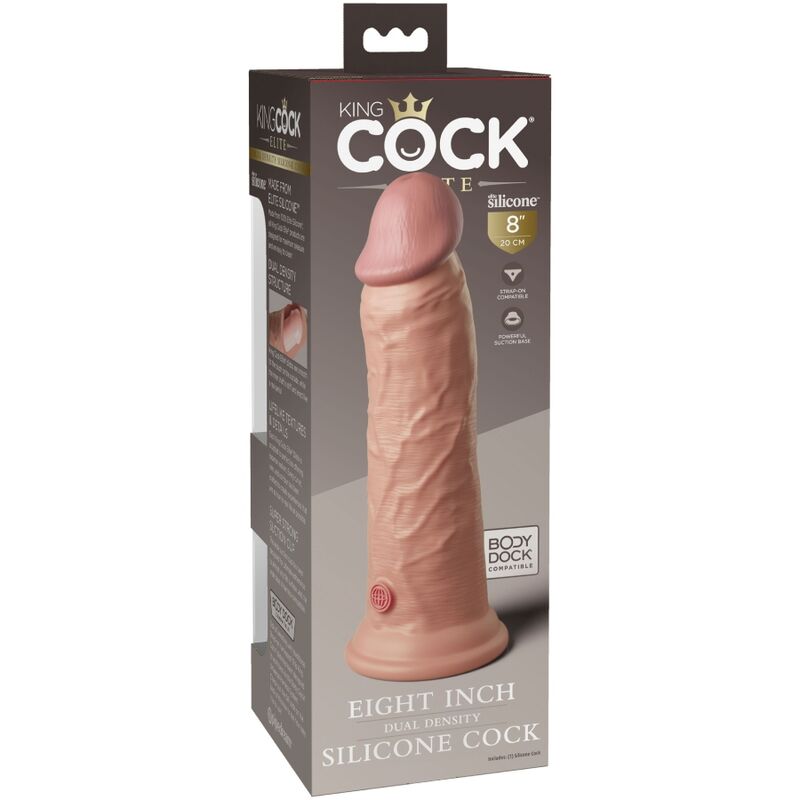KING COCK - ELITE REALISTIC SILICONE DILDO 20.3 CM - Toys "n" Us