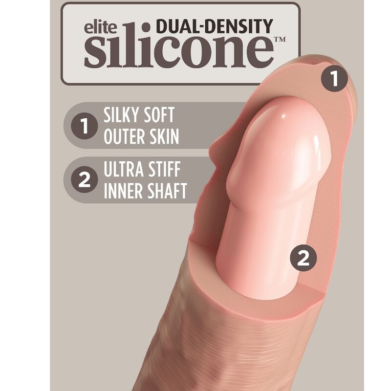 KING COCK - ELITE REALISTIC SILICONE DILDO 25.4 CM - Toys "n" Us