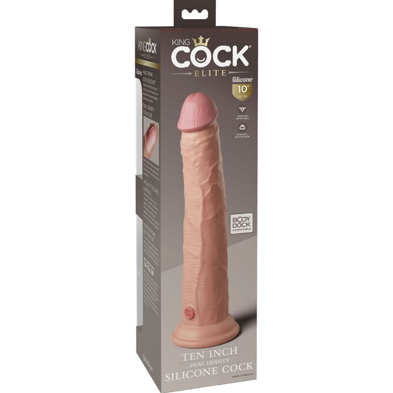 KING COCK - ELITE REALISTIC SILICONE DILDO 25.4 CM - Toys "n" Us