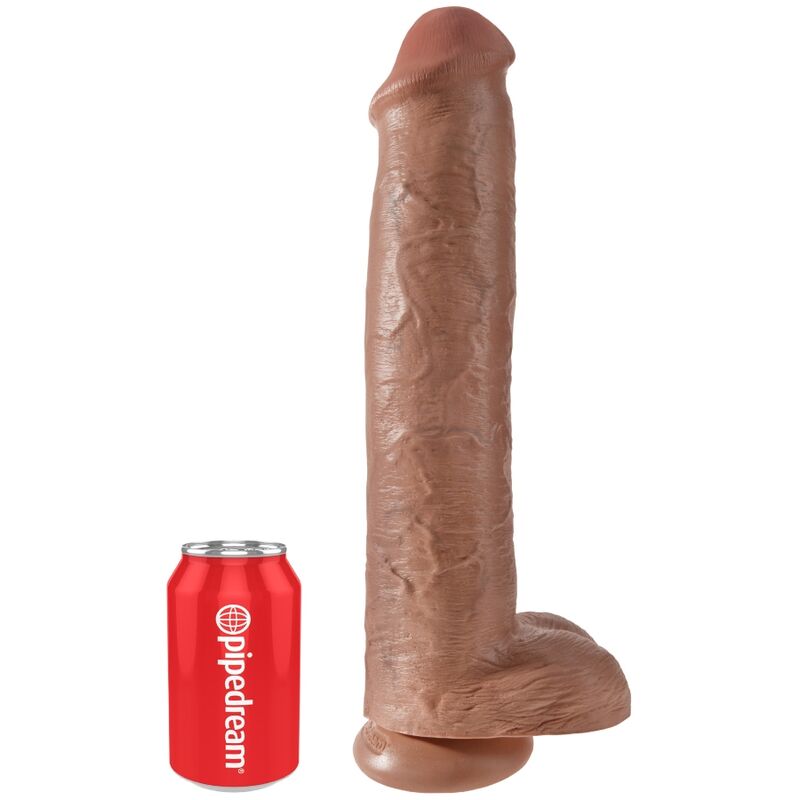 KING COCK - PÊNIS REALÍSTICO COM BOLAS 34.2 CM CARAMELO - Toys "n" Us