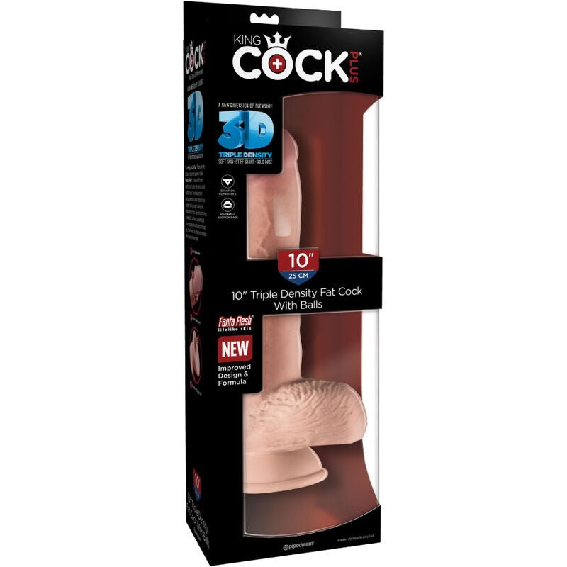 KING COCK - REALISTIC PENIS WITH BALLS 19.4 CM LIGHT - Toys "n" Us
