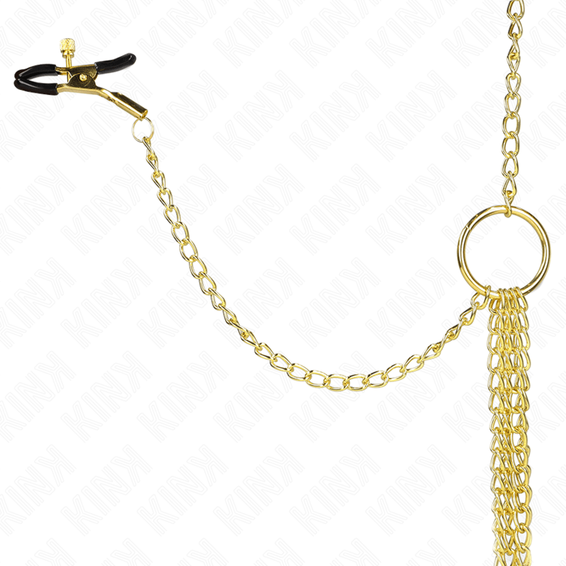 KINK - 4 NIPPLE AND CLIT CLAMPS ADJUSTABLE GOLD - Toys "n" Us