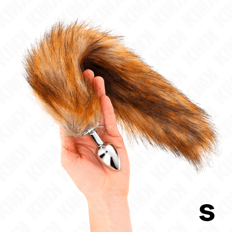 KINK - ANAL PLUG SIZE S 7 X 3 CM WITH SYNTHETIC TAIL 40 CM BROWN - Toys "n" Us