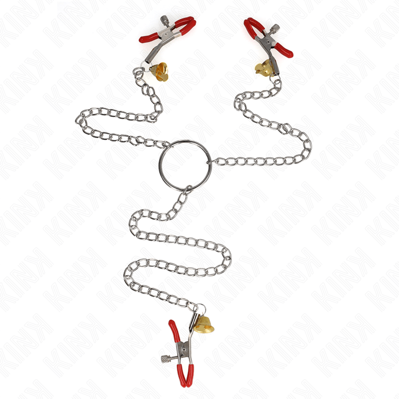 KINK - BELL TRIPLE NIPPLE AND CLIT CAMPS VERMELHO COM CORRENTE 30 CM - Toys "n" Us