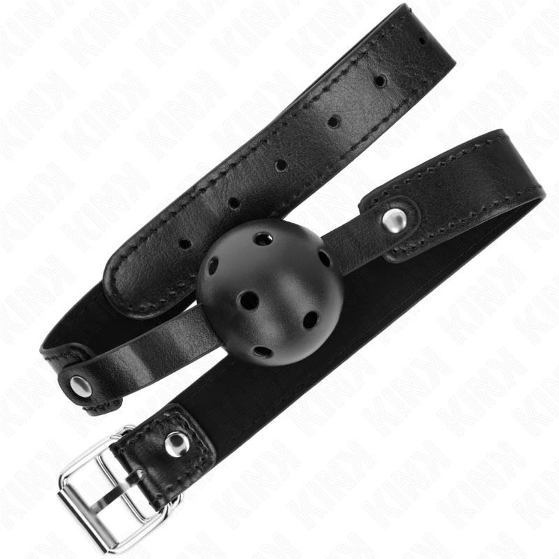 KINK - BOLA RESPIRÁVEL PRETA 4,5 CM MORDAÇA 65 x 2,5 CM - Toys "n" Us