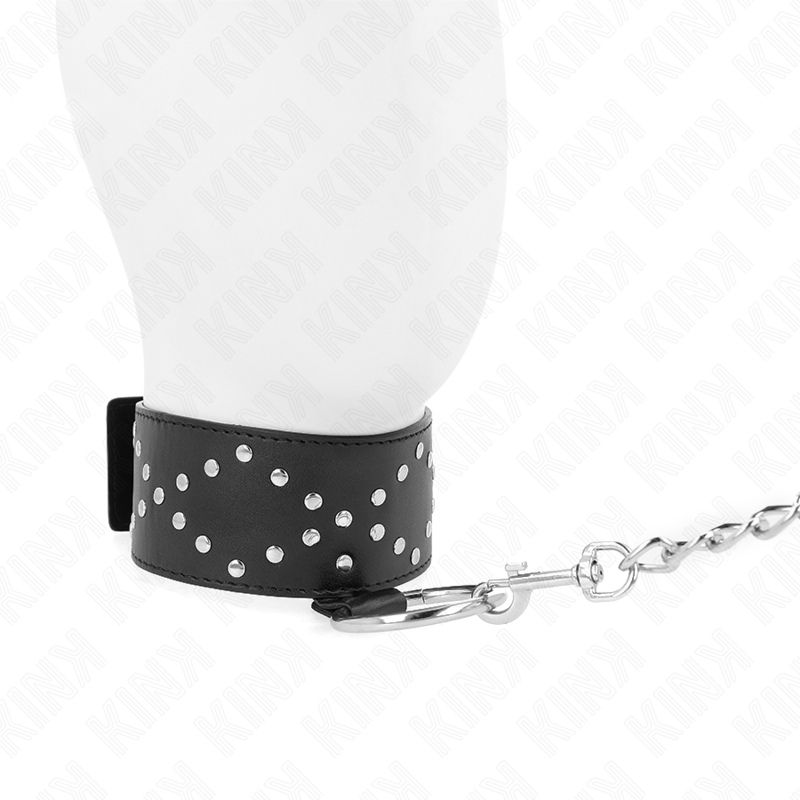 KINK - COLAR 65 CM COM TRELA COM PREGOS PRATA MODELO 3 AJUSTÁVEL 36 - 43 CM X 5 CM - Toys "n" Us