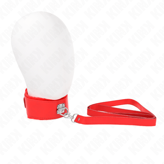 KINK - COLAR COM TRELA 116 CM COM PREGOS PRATA MODELO 4 VERMELHO AJUSTÁVEL 40 - 48 CM X 6 CM - Toys "n" Us