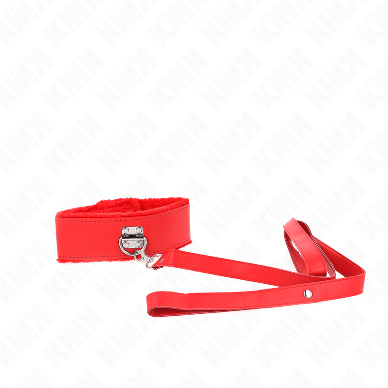 KINK - COLAR COM TRELA 116 CM COM PREGOS PRATA MODELO 4 VERMELHO AJUSTÁVEL 40 - 48 CM X 6 CM - Toys "n" Us