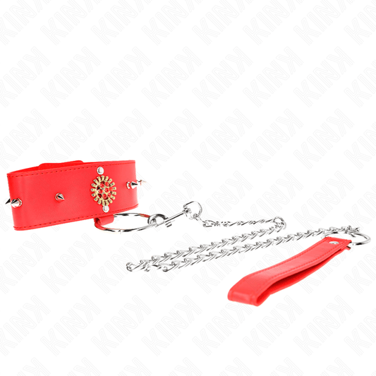 KINK - COLAR DE DIAMANTE VERMELHO COM CINTO 65 CM AJDUSTÁVEL 35 - 51 CM X 7 CM - Toys "n" Us