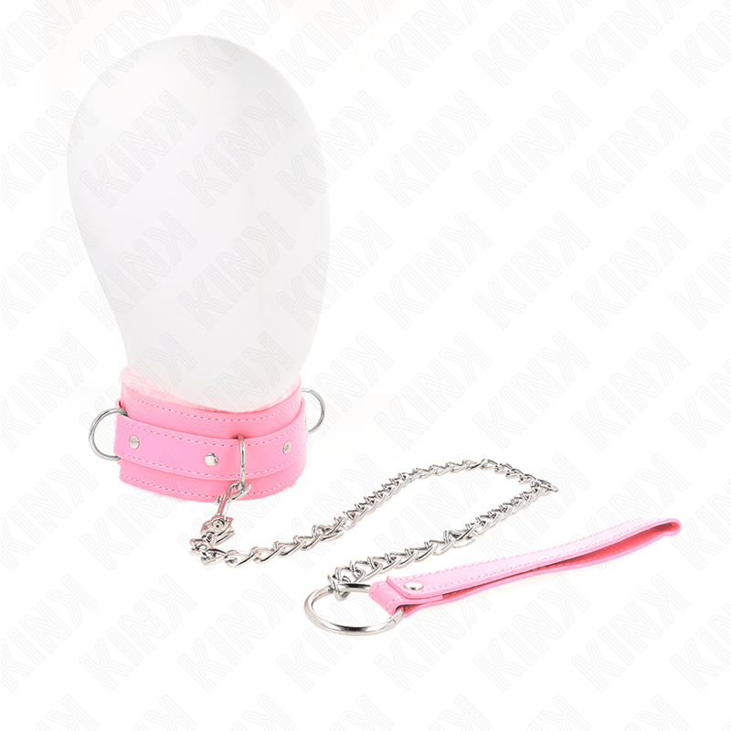 KINK - COLLAR WITH LEASH 65 CM WITH RESTRICTIONS PINK 36 - 42 CM X 5.5 CM - Toys "n" Us