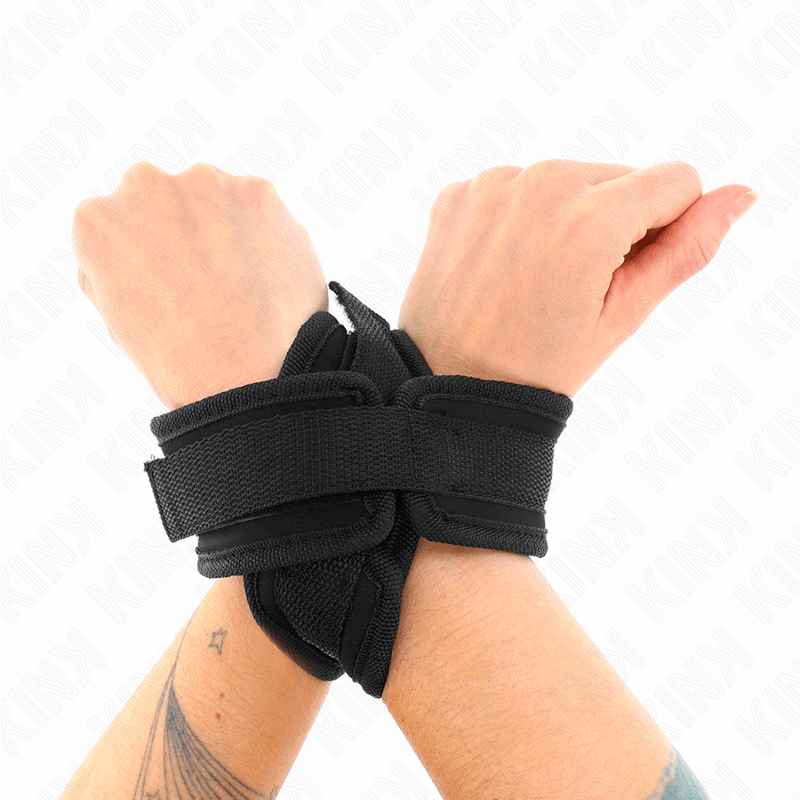 KINK - CROSS CUFFS BLACK 34 X 5.5 CM - Toys "n" Us