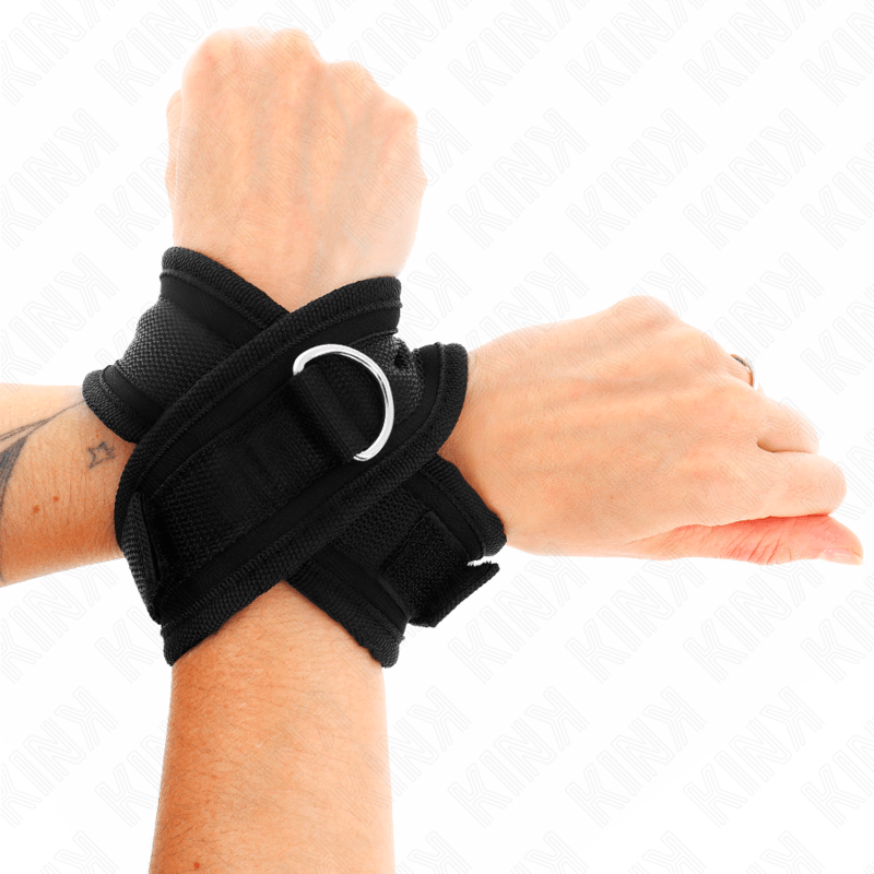 KINK - CROSS CUFFS BLACK 34 X 5.5 CM - Toys "n" Us