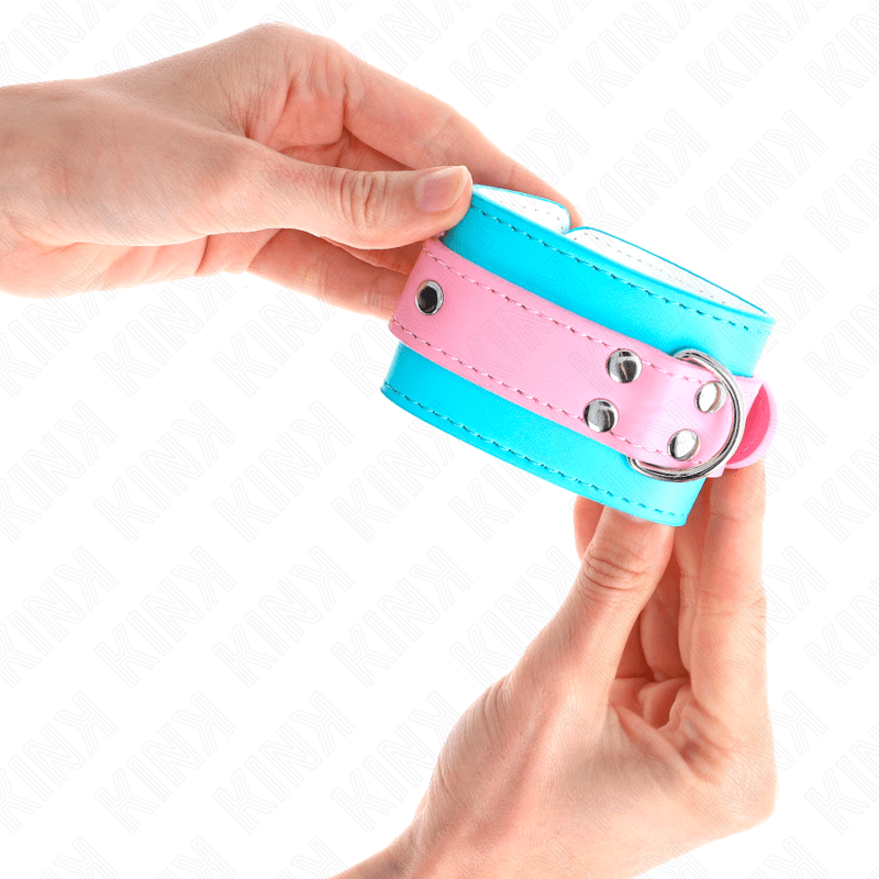 KINK - CUTE WRIST RESTRAINTS BLUE / PINK ADJUSTABLE 16 - 28 CM X 5 CM - Toys "n" Us