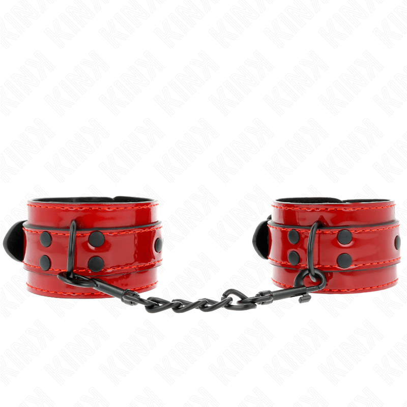 KINK - DARK RED WRIST CUFFS 23 X 5 CM - Toys "n" Us