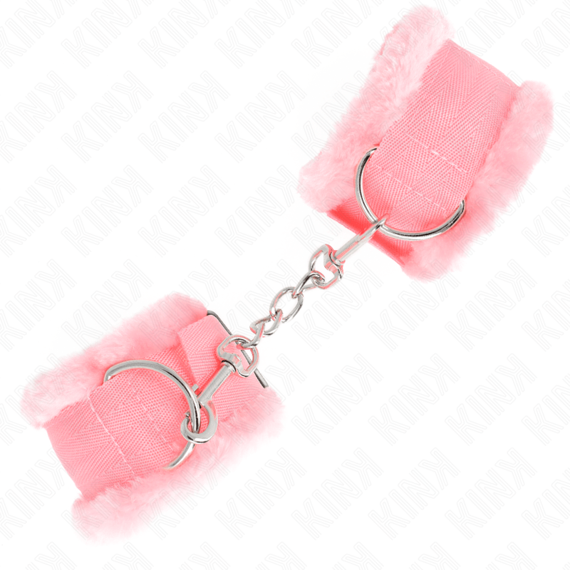 KINK - FURRY LINED WRIST RESTRAINTS PINK ADJUSTABLE 17 - 31 CM X 7 CM - Toys "n" Us