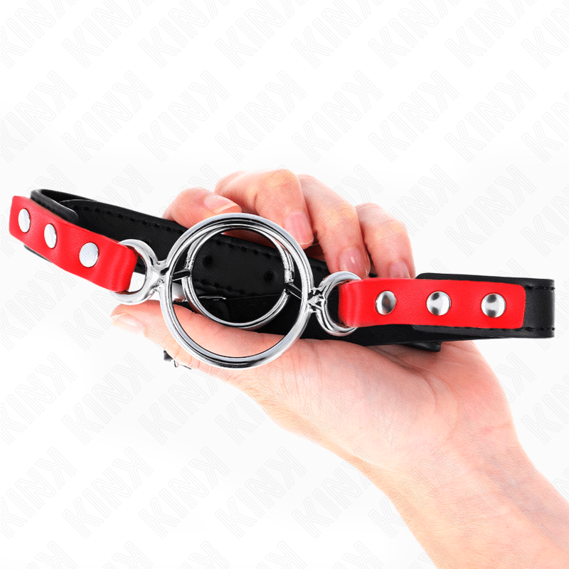 KINK - GAG WITH MULTIPLE O - RINGS 4 / 4.8 CM RED 38 X 56 CM - Toys "n" Us