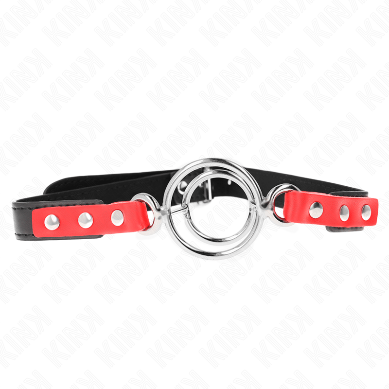 KINK - GAG WITH MULTIPLE O - RINGS 4 / 4.8 CM RED 38 X 56 CM - Toys "n" Us
