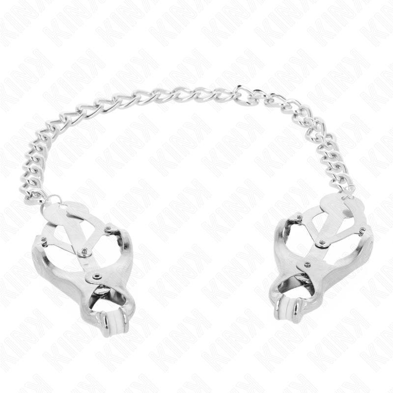 KINK - JAPANESE CLOVER NIPPLE CLAMPS WITH CHAIN SILVER 30 CM - Toys "n" Us