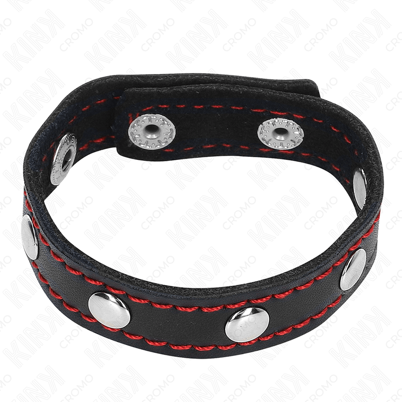 KINK - LEATHER PENIS RING WITH SPIKES 21.5 X 1.6 CM - Toys "n" Us