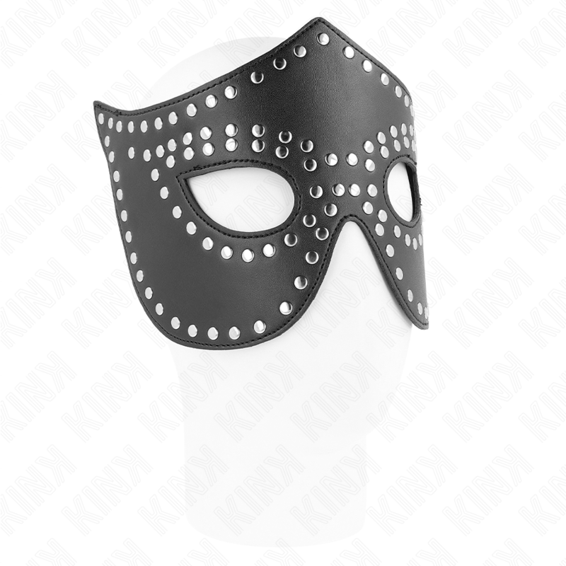 KINK - LEATHERETTE MASK WITH RIVETS MODEL 2 30 x 12 CM - Toys "n" Us