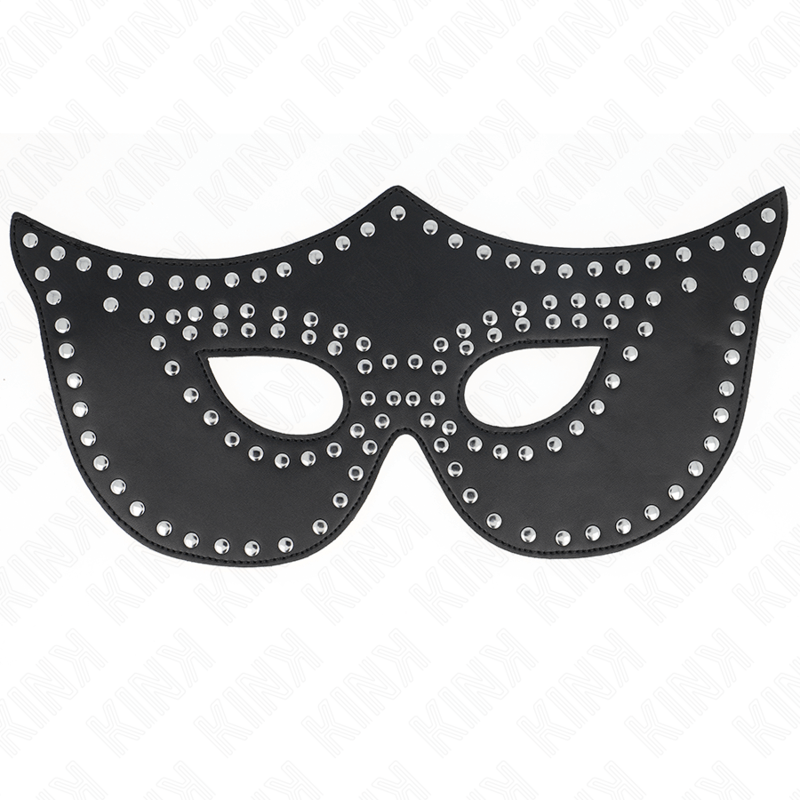 KINK - LEATHERETTE MASK WITH RIVETS MODEL 2 30 x 12 CM - Toys "n" Us