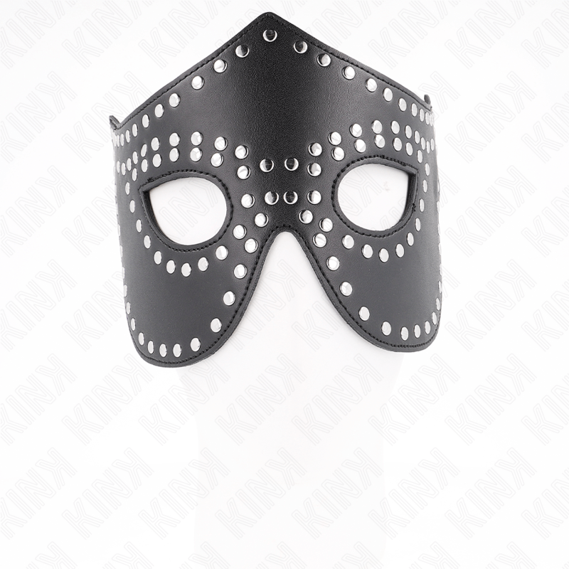 KINK - LEATHERETTE MASK WITH RIVETS MODEL 2 30 x 12 CM - Toys "n" Us