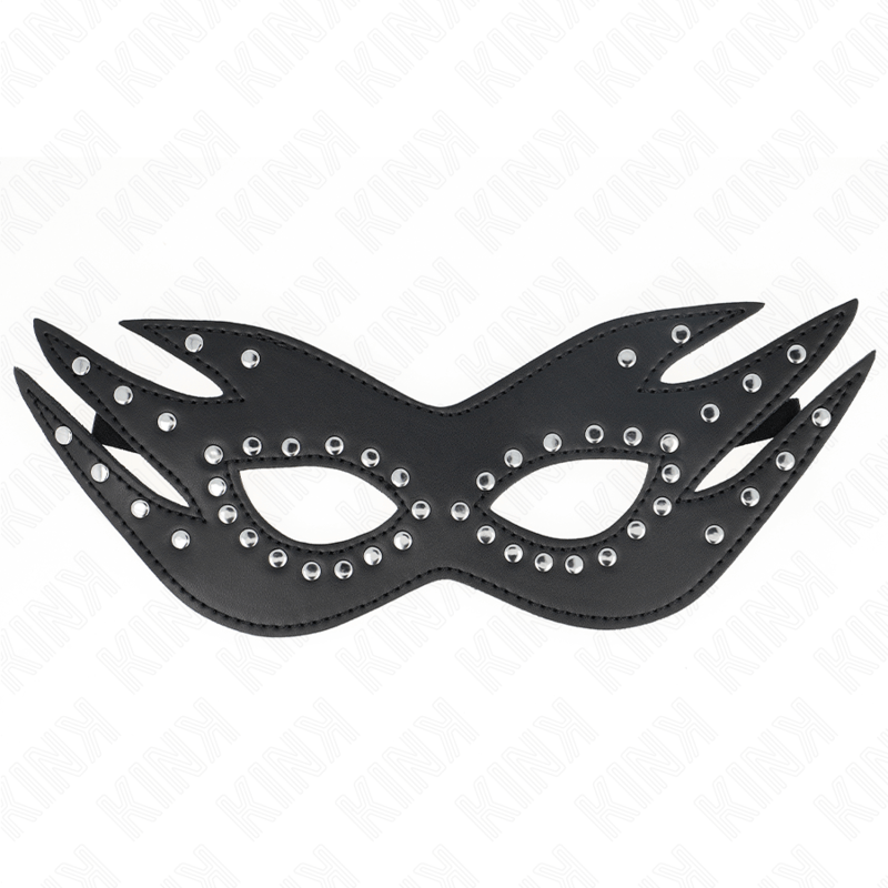 KINK - LEATHERETTE MASK WITH RIVETS MODEL 3 26 x 9.5 CM - Toys "n" Us