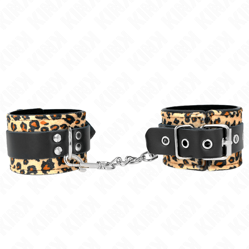 KINK - LEOPARD REAL LEATHER WRIST RESTRAINT ADJUSTABLE 18 - 29 CM X 5.5 CM - Toys "n" Us
