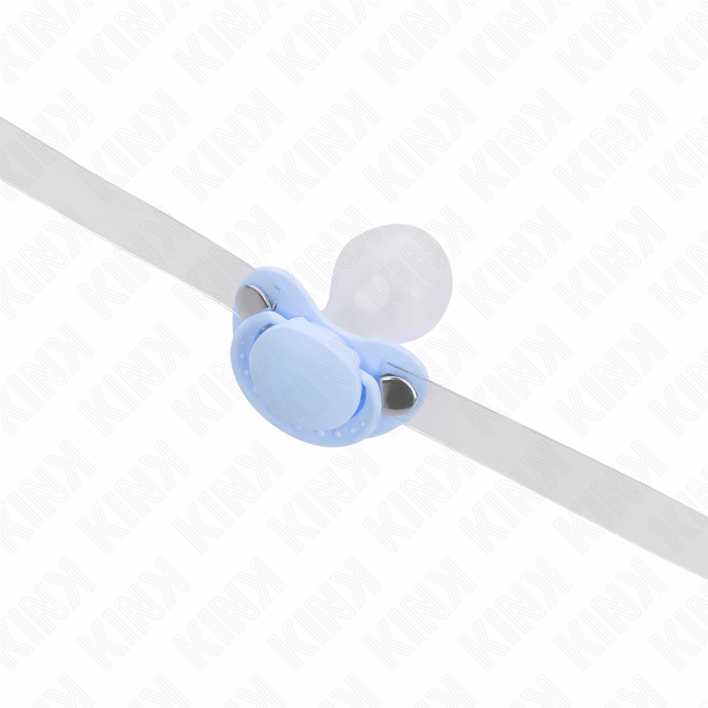 KINK - LIGHT BLUE PACIFIER SHAPED GAG 5.5 x 4 CM ADJUSTABLE 43 - 60 CM - Toys "n" Us