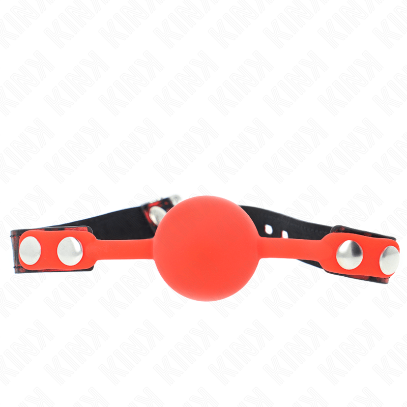 KINK - MODEL 2 SILICONE BALL 4 CM GAG WITH LOCK 60 x 2 CM - Toys "n" Us