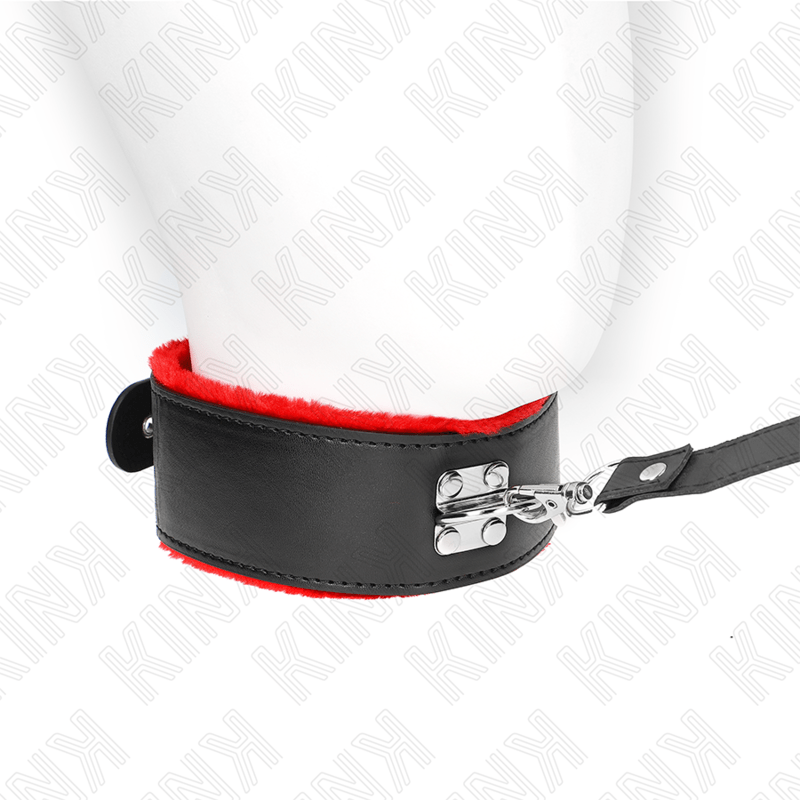 KINK - NECKLACE WITH BELT 116 CM WITH RED LEATHER STRAP ADJUSTABLE 40 - 48 CM X 6 CM - Toys "n" Us