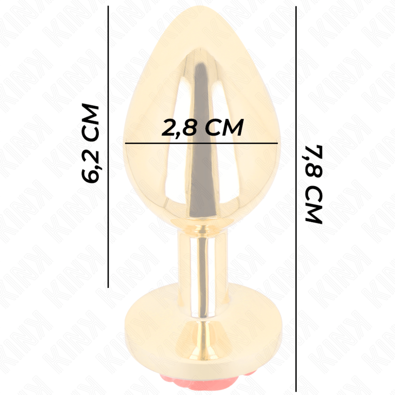 KINK - PLUG ANAL GOLD ROSE RED SIZE S - Toys "n" Us