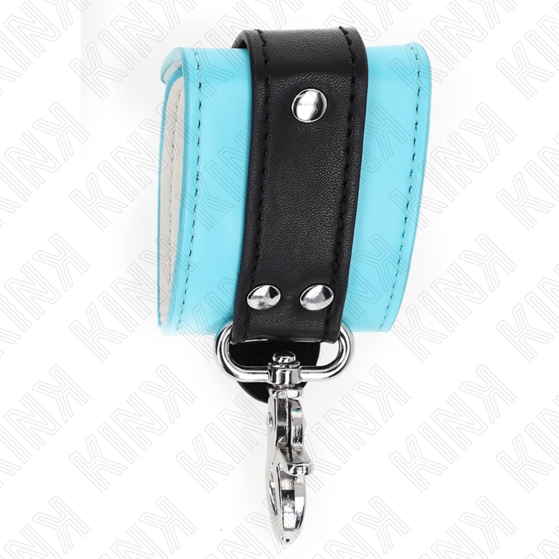 KINK - PREMIUM LOCKABLE WRIST RESTRAINTS BLACK / BLUE ADJUSTABLE 21 - 28 CM X 5.5 CM - Toys "n" Us