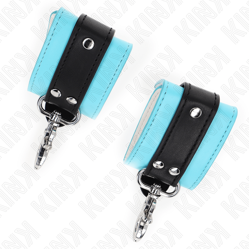 KINK - PREMIUM LOCKABLE WRIST RESTRAINTS BLACK / BLUE ADJUSTABLE 21 - 28 CM X 5.5 CM - Toys "n" Us