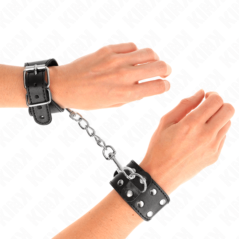 KINK - PULSEIRAS COM LINHA DUPLA DE PREGOS AJUSTÁVEIS PRETOS - Toys "n" Us