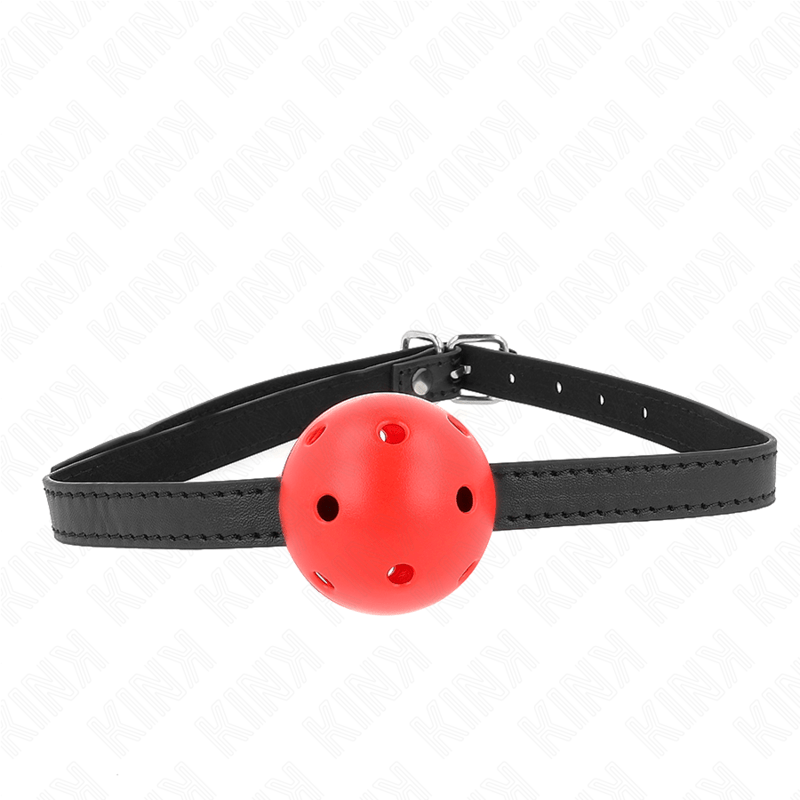 KINK - SIMPLICITY RED BREATHABLE 4.5 CM BALL GAG 62 x 1.5 CM - Toys "n" Us