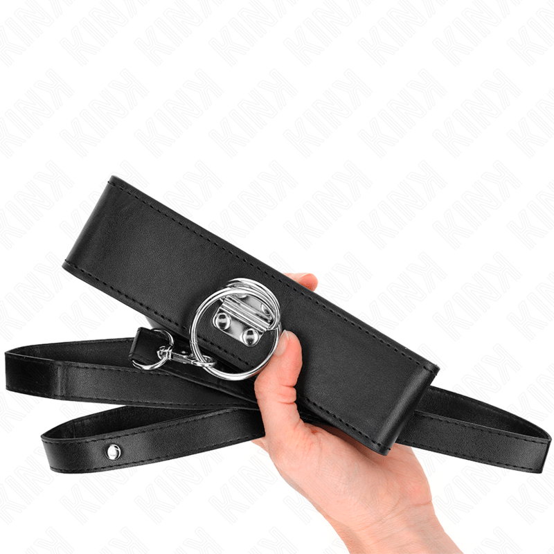KINK - STUDDED LEASH 116 CM COLLAR WITH LEATHERETTE STRAP 50 X 5 CM - Toys "n" Us