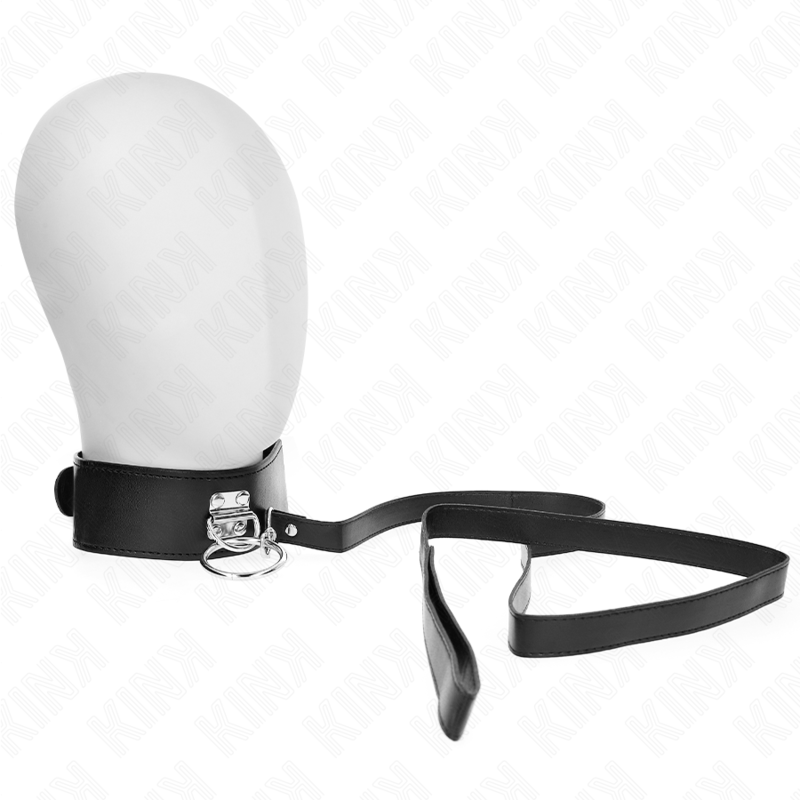 KINK - STUDDED LEASH 116 CM COLLAR WITH LEATHERETTE STRAP 50 X 5 CM - Toys "n" Us