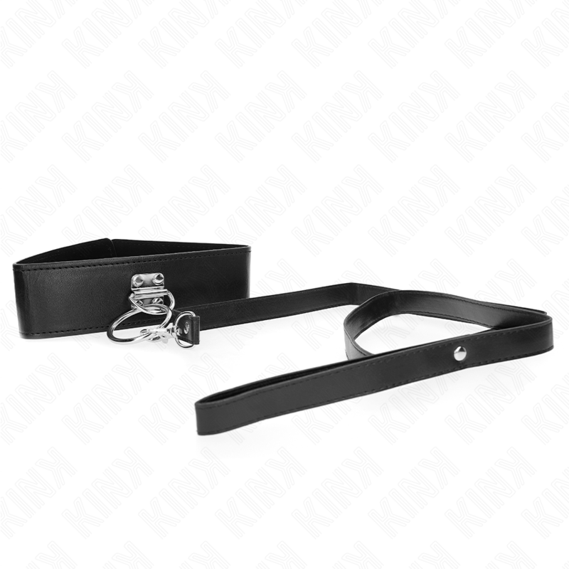KINK - STUDDED LEASH 116 CM COLLAR WITH LEATHERETTE STRAP 50 X 5 CM - Toys "n" Us
